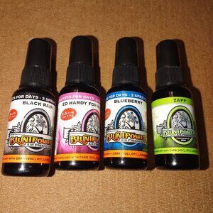 4 Blunt Power Air Freshener Black Rain/Blueberry /Zapp/ Ed Hardy -NEW